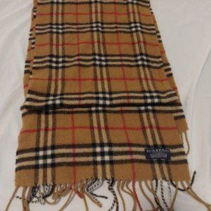 Authentic Burberry Lambswool Scarf